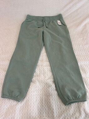 Men's Sage Green Fleece Joggers - Relaxed Fit